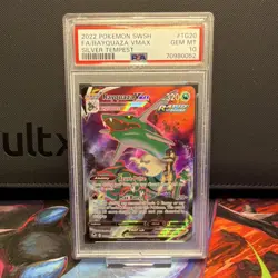 Pokemon Rayquaza VMAX Full Art Holo Silver Tempest TG20 PSA 10 - Image 1