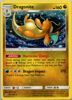 Pokemon TCG - Dragonite 151/236 Cosmo Holo Costco Canada - Unified Minds - Image 1