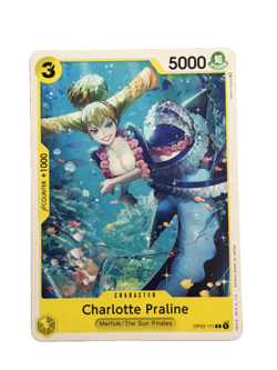 New: One Piece CCG Charlotte Praline OP03-111 Pillars of Strength Regular Common - Image 1