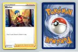 Worker #167/195 SWSH Silver Tempest Uncommon Pokemon 2022 TCG Card - Image 1