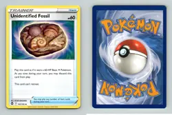 Unidentified Fossil #165/195 SWSH Silver Tempest Uncommon Pokemon 2022 TCG Card - Image 1