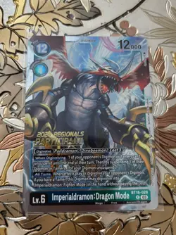Digimon Card Imperialdramon: Dragon Mode 2024 Regionals Participant BT16-028 - Image 1