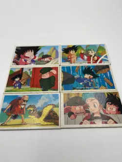Vintage Dragon Ball Menko Lot – Showa Retro 1980s 1990s Japanese Anime Cards - Image 2