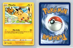 Pikachu #49/195 SWSH Silver Tempest Common Pokemon 2022 TCG Card - Image 1