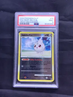Pokemon Cards: Great Encounters Reverse Holo: Igglybuff 70/106 PSA 9 - Image 1