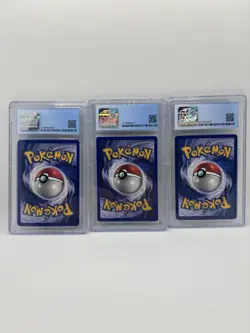 Pokemon Base Set 1999 Lot, CGC Graded Bulbasaur 7.5, Ivysaur 8.5, Venusaur 6.5 - Image 2