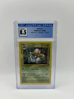 Pokemon Base Set 1999 Lot, CGC Graded Bulbasaur 7.5, Ivysaur 8.5, Venusaur 6.5 - Image 5