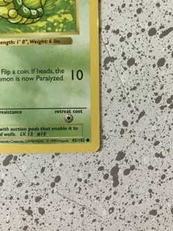 Pokemon TCG Caterpie Base Set Shadowless 1st Edition 45/102 Common 40HP - Image 4