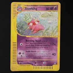 🌀 (SWIRL) Slowking H22/H32 Aquapolis Holo Rare 2003 E-Reader WOTC Pokemon MP - Image 1