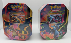Pokemon TCG Mega Charizard X & Y EX Tins Sealed - Set of 2 - Image 1