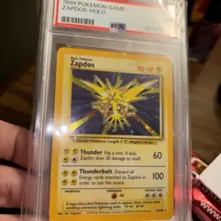 1999 Pokemon Game #16 Zapdos-Holo PSA 8 - Image 1