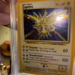 1999 Pokemon Game #16 Zapdos-Holo PSA 8 - Image 2