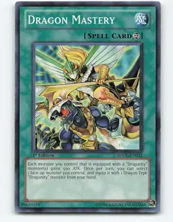 Dragon Mastery #SDDL-EN022 1st Edition Yugioh Card - Image 1