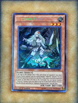 Yugioh Subterror Nemesis Archer INOV-EN082 Secret Rare 1st Ed LP - Image 1