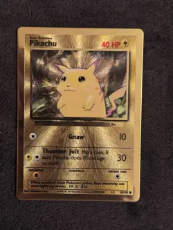 Pokemon Card Ultra Premium Gold Metal Pikachu 25 Ans Celebration 58/102 - Image 1