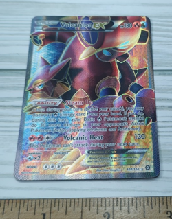 Volcanion EX 107/114 Full Art Ultra Rare XY Steam Siege Pokemon TCG Card - Image 1