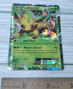 Pokemon Leafeon EX Holo Basic Plant 170 HP 10/83 2016 Pokemon Card TCG - Image 1