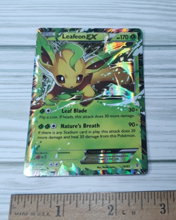 Pokemon Leafeon EX Holo Basic Plant 170 HP 10/83 2016 Pokemon Card TCG - Image 2