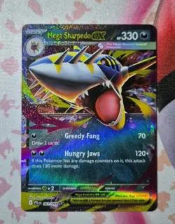 Mega Sharpedo ex 061/094 Phantasmal Flames Pokemon TCG NM Card - Image 1