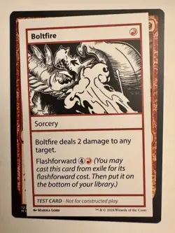 BOLTFIRE ~ NM/M ~ MTG - Mystery Booster MB2 Test Card - Image 1