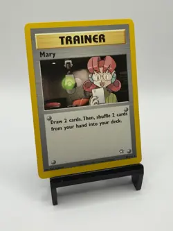 Pokemon TCG Mary Trainer Card 87/111 Neo Genesis Regular Rare - Image 1