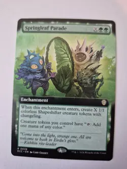 1x Springleaf Parade Extended Art English Lorwyn Eclipsed Commander 39 NM x1 - Image 1