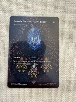Search for the Frozen Esper - Nature's Claim (Showcase) Final Fantasy MTG NM - Image 1