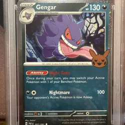 2024 POKEMON TCG TRICK OR TRADE #057 GENGAR PSA 9 Mint Graded - Image 2