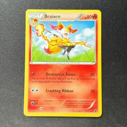 Braixen 12/124 Uncommon XY: Fates Collide NM Pokemon TCG - Image 1