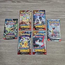 Pokemon TCG Booster Pack Bundle Surging Sparks Full Art Set + 2 Extra Packs New - Image 1