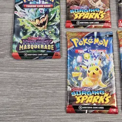 Pokemon TCG Booster Pack Bundle Surging Sparks Full Art Set + 2 Extra Packs New - Image 2