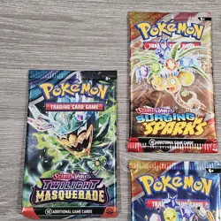 Pokemon TCG Booster Pack Bundle Surging Sparks Full Art Set + 2 Extra Packs New - Image 3