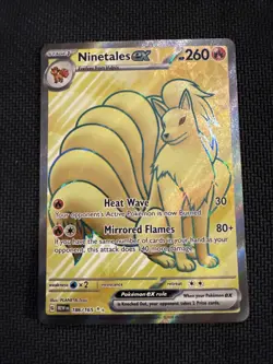 Pokemon Ninetales EX Ultra Rare Full Art Holo 186/165 Scarlet & Violet 151 - Image 1
