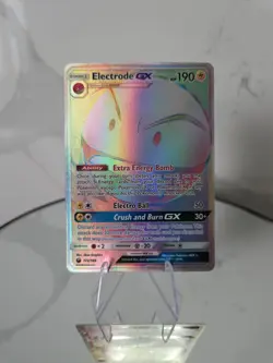 Electrode GX - Pokemon Celestial Storm FULL ART Rainbow Holo Secret Rare #172/16 - Image 1