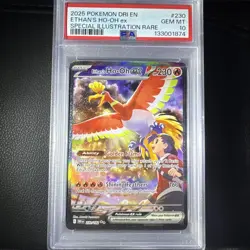 Pokemon TCG Destined Rivals Ethan’s Ho-Oh Ex SIR 230/182 PSA Gem Mint 10 - Image 1