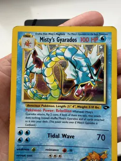 Misty’s Gyarados Holo 13/132 – Gym Challenge (2000) – WOTC – Vintage Pokemon - Image 3