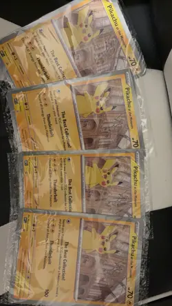 Pokemon Pikachu At The Museum Sealed Jumbo Promo x4 - Image 1