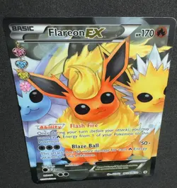 2016 Pokemon FLAREON EX RC28 /RC32 Radiant Collection Holo XY Generations Set NM - Image 4