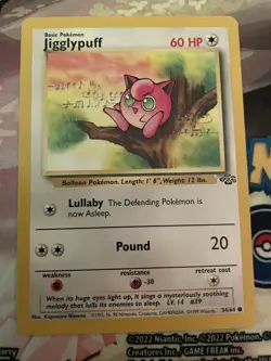 Pokemon TCG Jigglypuff Jungle 54/64 Regular Unlimited Common LP - Image 1