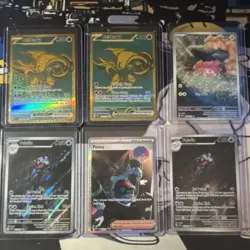 Pokemon TCG Full Art Foil Lot 14x Glimora Pawmi Penny Nemona - Image 1