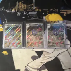 Pokemon TCG Full Art Foil Lot 14x Glimora Pawmi Penny Nemona - Image 3