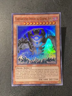 Yugioh - Earthbound Immortal Ccapac Apu LC5D-EN147 Super Rare 1st Ed NM - Image 1