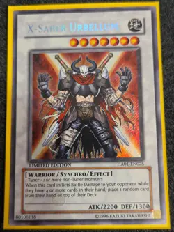 Yugioh X-Saber Urbellum HA01-EN025 Secret Rare Limited Edition LP - Image 1