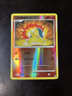 Pokemon TCG Cyndaquil Card 79/123 Mysterious Treasures Reverse Holo LP NM! - Image 1