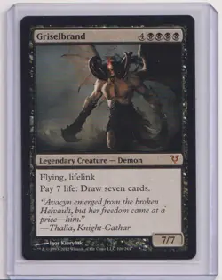Magic: The Gathering Griselbrand Avacyn Restored Mythic Rare (LP) - Image 1