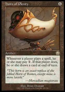 MTG Magic the Gathering Horn of Plenty (298/350) Mercadian Masques LP - Image 1