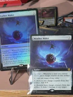 MTG Weather Maker ⚡ Foil ⚡ 0182 TMNT TMT - W/BONUS Non Foil Extended Art Rare - Image 1