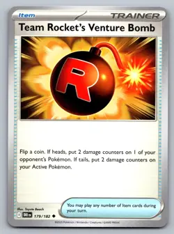 Pokemon TCG SV10: Destined Rivals Team Rocket's Venture Bomb 179/182 - Image 1