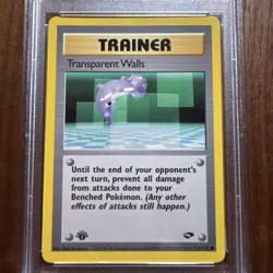 2000 Pokemon Gym Challenge Transparent Walls 1st Edition #125/132 Psa 7 - Image 2