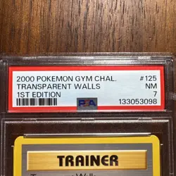 2000 Pokemon Gym Challenge Transparent Walls 1st Edition #125/132 Psa 7 - Image 5